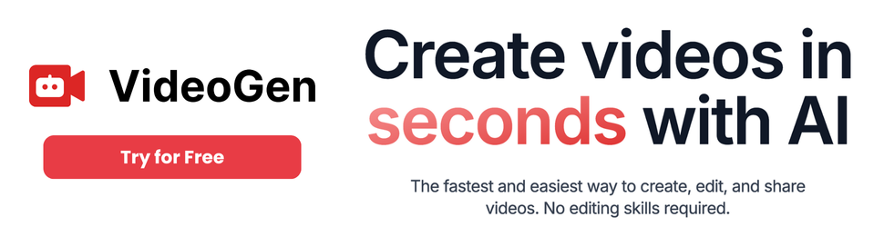 VideoGen - Create videos in seconds with AI