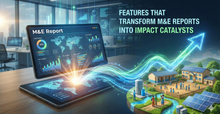 Features that transform M&E reports into impact catalysts